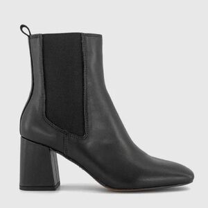L’Intervalle black leather Chelsea calf ankle boots with heel - size 38 (US 8)